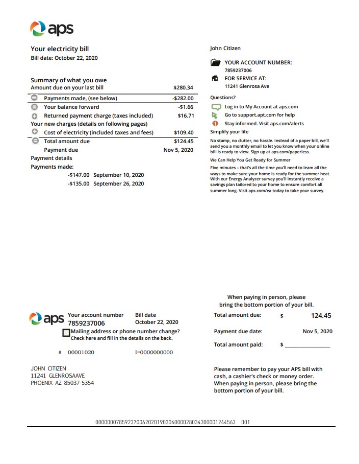  Minol USA business utility bill 